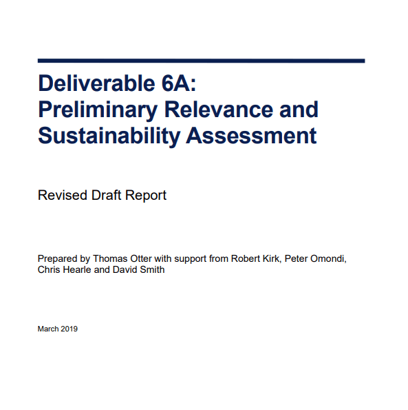 Relevance and Sustainability Assessment