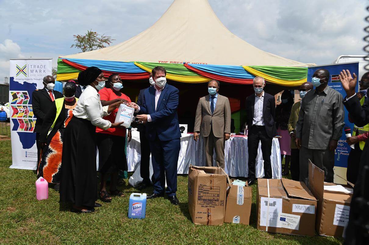 Busia border front line staff receive Personal Protective Equipment from European Union amidst COVID-19