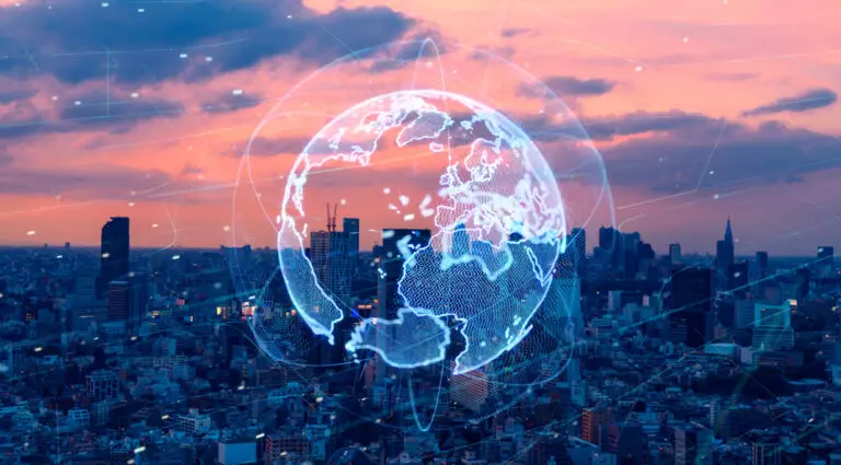 Smart,City,And,Global,Network,Concept.,Iot(internet,Of,Things)
