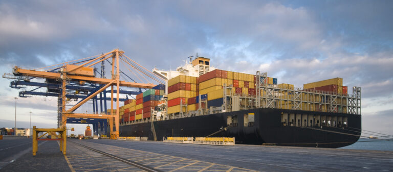 Cargo,Container,Ship,In,African,Port