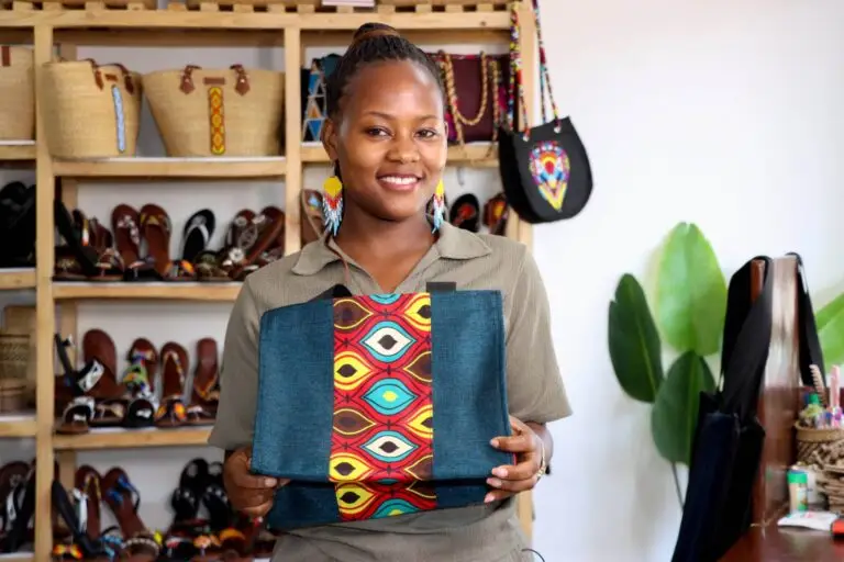 Getruda-Mushi-CEO-of-Muge-Africart-holding-on-of-her-products