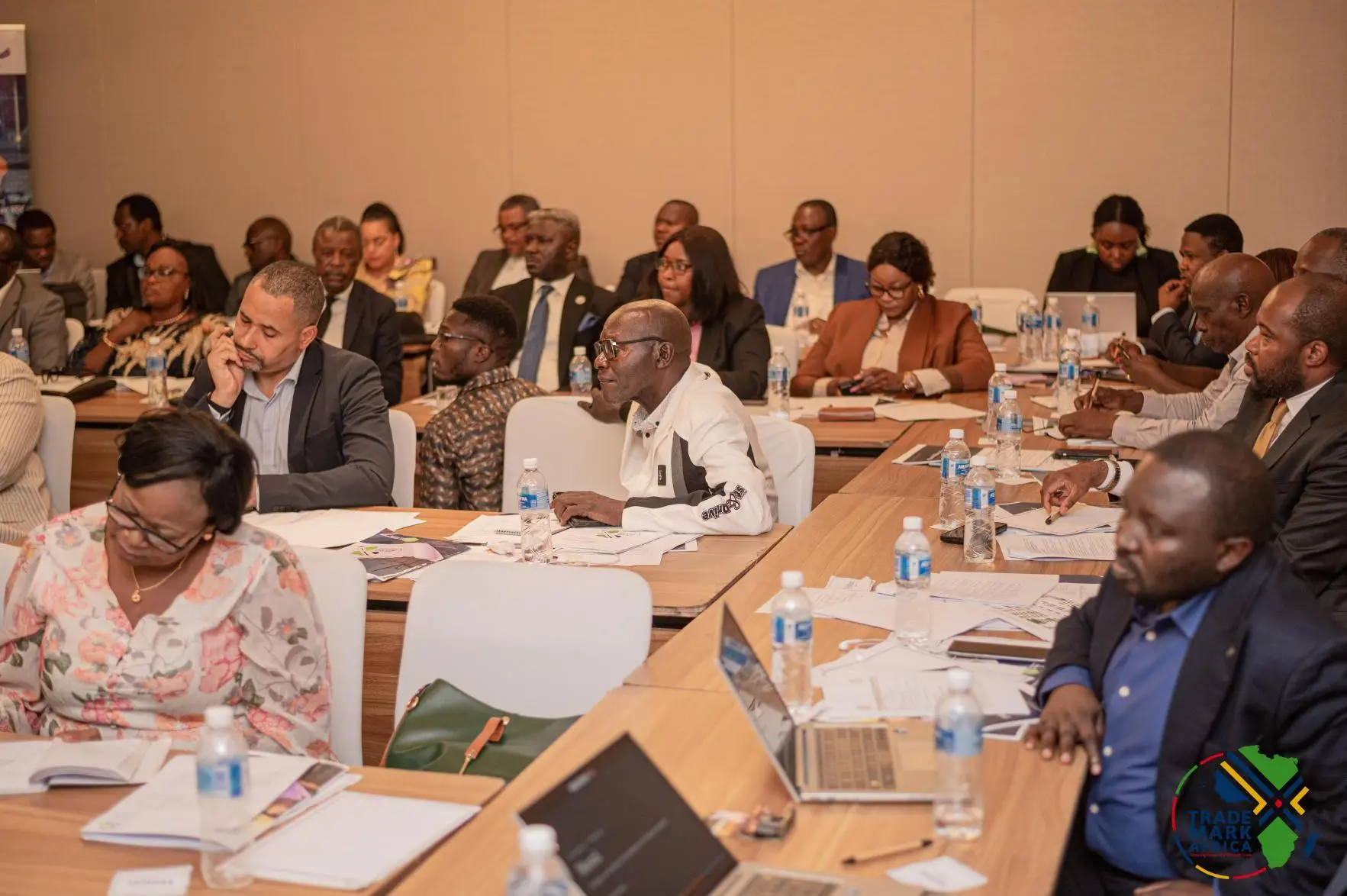 Participants follow proceedings at the 14th National Oversight Committee meeting of TradeMark Africa's DRC Country Programme, Kinshasa, 22 October 2026